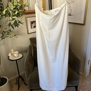 KASPER York Midi Skirt in Off White